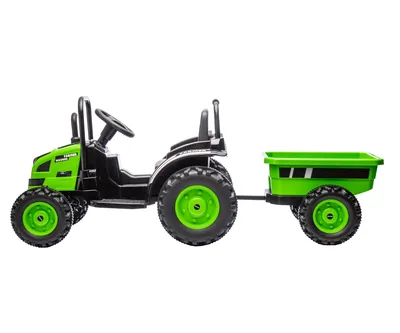 MILLY MALLY 5739 Pojazd Na Akumulator Traktor Z Przyczepą Farmer Green