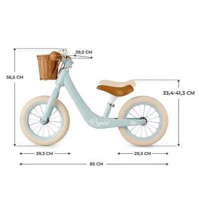 KINDERKRAFT Rowerek Biegowy RAPID 2 Blue Breeze