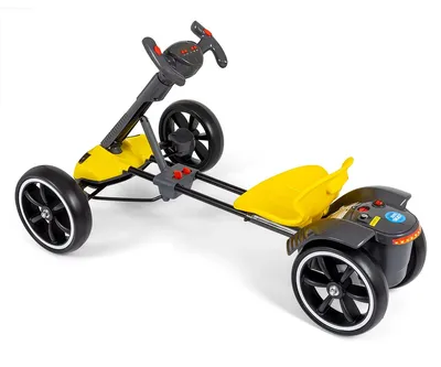 MILLY MALLY 6841 Pojazd Na Akumulator Gokart Bolt Yellow (Akumulator 6)