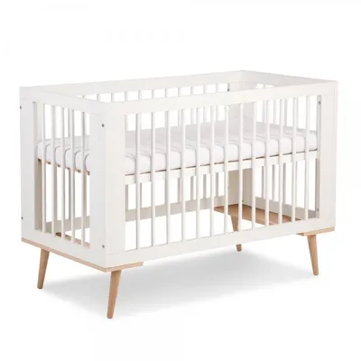 KLUPŚ Łóżeczko SOFIE 120x60 - Białe