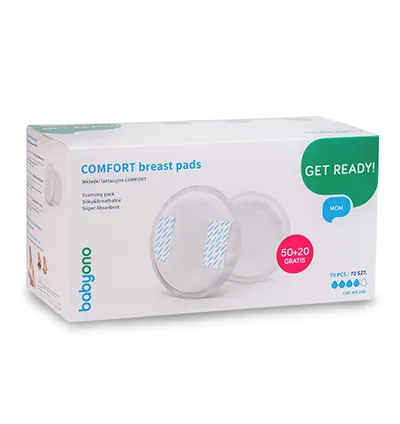 B.O.296 Wkładki Laktacyjne Comfort 50+20 Szt.gratis