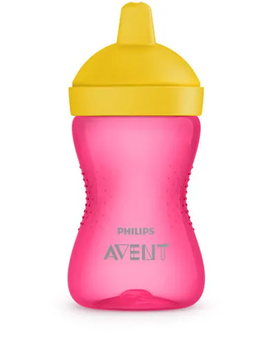 AVENT SCF804/04 Kubek Twardy Z Odpornym Na Gryzienie Ustnikiem 300ml 18+ - Różowy