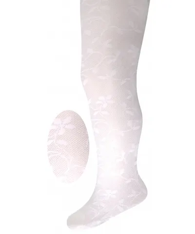MILUSIE 1252 Rajstopy DZ Lycra Wzór Siatka