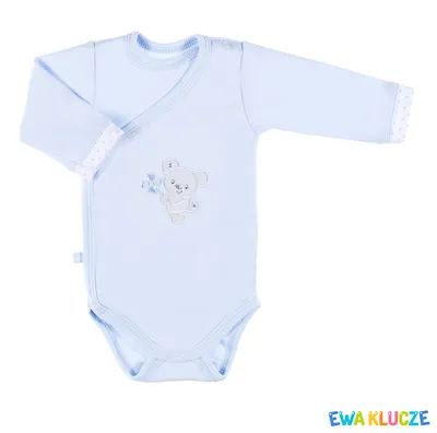 EWA 852656 NEWBORN Body REGL DŁ 56 - Niebieski