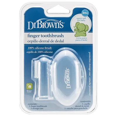 Dr.Browns HG010 Silikonowa Szczoteczka Do Czyszczenia Zębów Z Pudełkiem