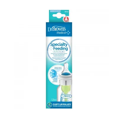 Dr.Browns SB417-MED Specjalny Feeding System Butelka 120ml Z Systemem Do Karmienia Z Rozszczepem Wargi Lub Podniebienia