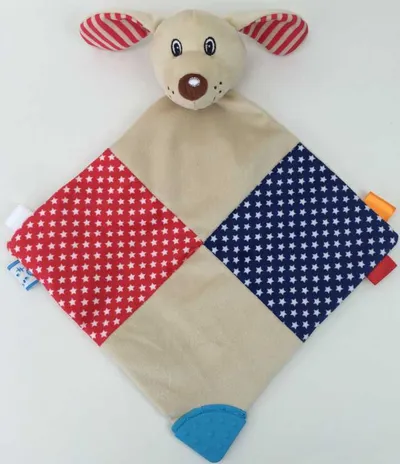 BABY MIX STK-18984 Przytulanka Z Gryzakiem Piesek (SZELEŚCIK)37191