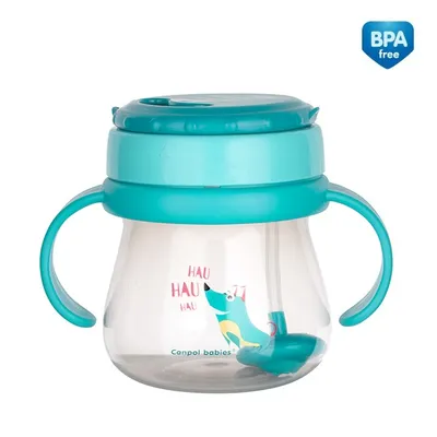 CANPOL 56/517 Kubek Ze Składaną Rurką Silikonową Z Odważnikiem 250ml