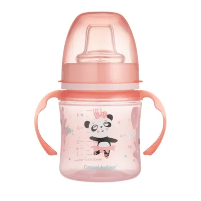 CANPOL 35/207 Kubek Treningowy EasyStart 120ml - Sweet Fun Różowy
