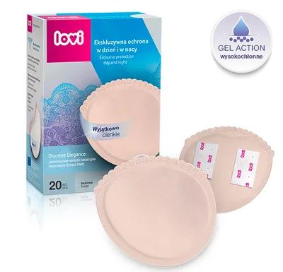 LOVI 19/610 Wkładki Laktacyjne Discreet Elegance 20szt - Beżowe