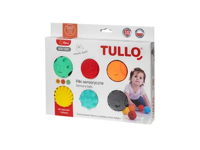 TULLO 462 Piłki Sensoryczne Buźki 6 szt