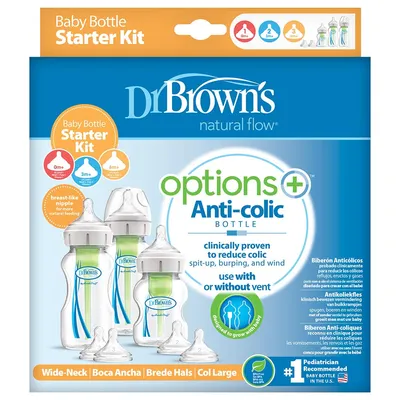 Dr.Browns WB03606 Zestaw Do Karmienia Szeroka Szyjka OPTIONS PLUS MAŁY