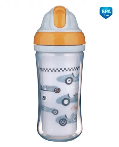 CANPOL 74/053 Bidon Ze Składaną Rurką Silikonową 260ml SAMOCHODY