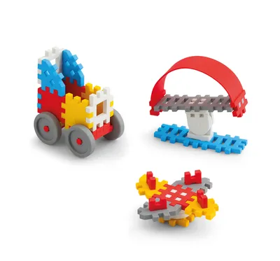 MARIOINEX 902783 Klocki Waffle Mini 35 szt. Konstruktor (Chłopak)