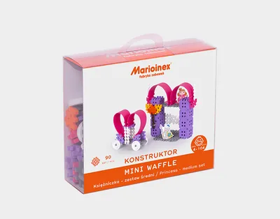 MARIOINEX 903766 Klocki Waffle Mini - Księżniczka Średnia [ Blister ]