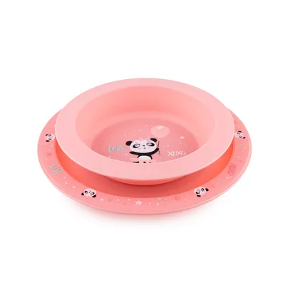 CANPOL 56/523 Zestaw Naczyń 2 Elem. Exotic Animals Pink