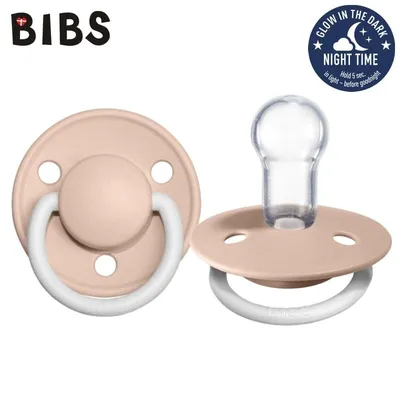 BIBS 1010256 Smoczek Uspokajający DE LUX ONE SIZE BLUSH NIGHT