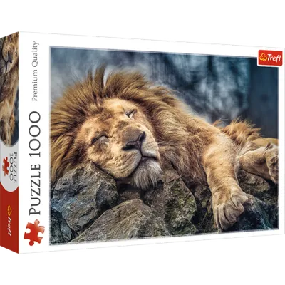 TREFL 10447 Puzzle 1000 Śpiący Lew