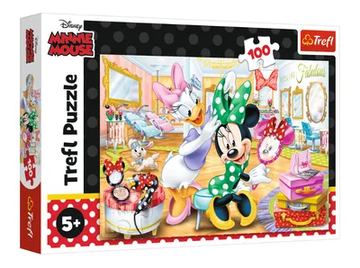 TREFL 16387 Puzzle 100 el. Minnie W Salonie Kosmetycznym