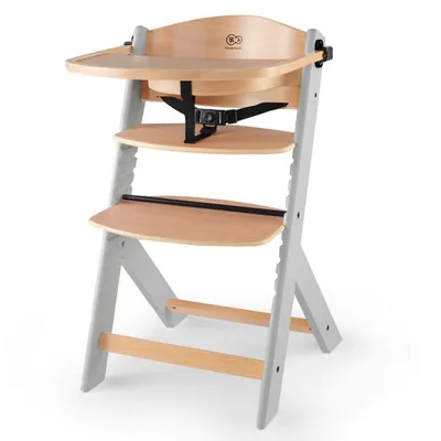 KINDERKRAFT Krzesełko Do Karmienia ENOCK Natural Grey 15095