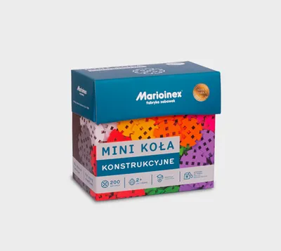 MARIOINEX 904121 Waffle Mini Koła Konstrukcyjne 200 el