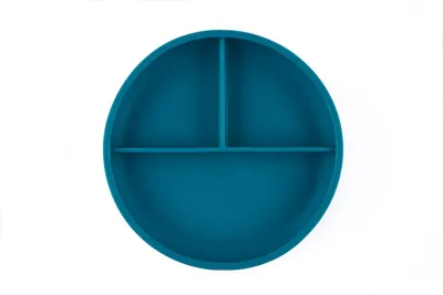 BinW 01297 Talerz Silikonowy Z Podziałką Ocean Blue