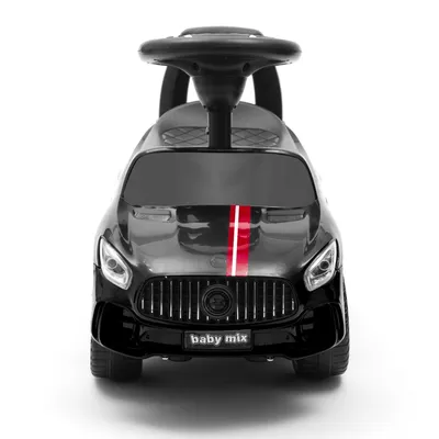 BABY MIX 45832 Dziecięcy Jeździk Z Dźwiękiem RACER - Czarny