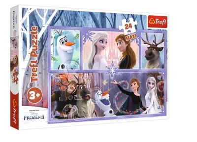 TREFL 14345 Puzzle 24 MAXI Świat Pełen Magii DISNEY Frozen