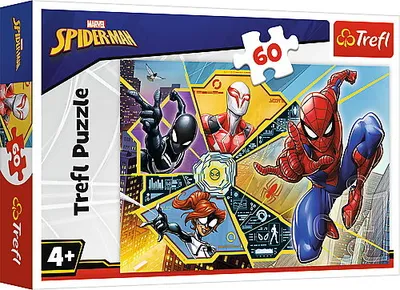 TREFL 17372 Puzzle 60 W Sieci DISNEY Spiderman