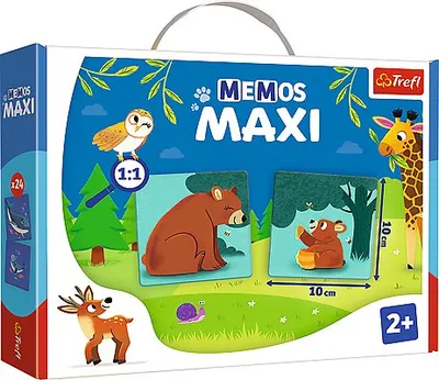 TREFL 02268 Gra Memos Maxi Zwierzęta I Ich Dzieci