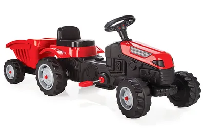 ARTYK 073168 PILSAN Traktor Na Pedały Z Przyczepą - Czerwony