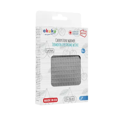 AKUKU A0635 Termofor Z Pestkami Wiśni 13X16CM.GREY