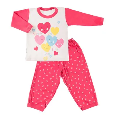 EWA 844781 LITTLE MOON Piżama DZIEW Malina 80