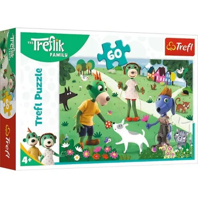 TREFL 17377 Puzzle 60 Radosny Dzień Treflików