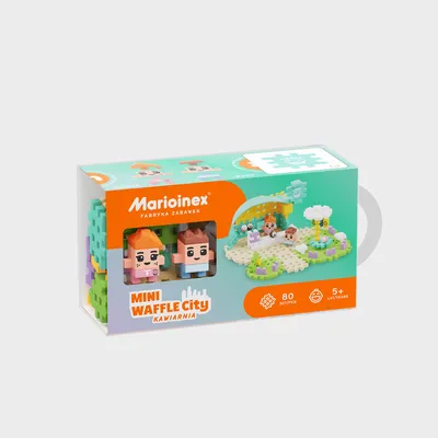 MARIOINEX 903186 Klocki Waffle Mini - Kawiarnia 80 el
