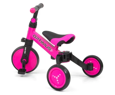 MILLY MALLY Rowerek 3w1 OPTIMUS - Różowy