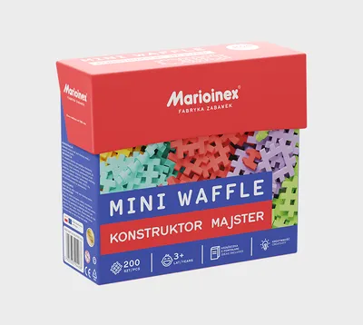 MARIOINEX 904268 Mini Waffle - Konstruktor 200 el. Majster