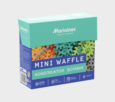 MARIOINEX 904275 Mini Waffle - Konstruktor 200 el. Botanik