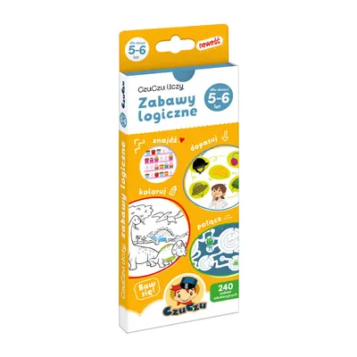 CzuCzu 7223261 Książeczka Edukacyjna Zabawy Logiczne 5-6L