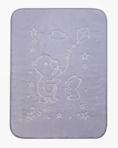 EASY CARE 502 Kocyk Akrylowy Tłoczony Jednokolorowy 80x110 - Różowy
