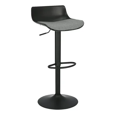 Hoker Barowy MEBLIVA Bar One Tap, Regulowany, Obrotowy - Czarny