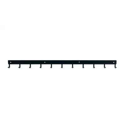 Wieszak Ścienny MEBLIVA Listwa Hakowa 80 cm Metal - Czarny