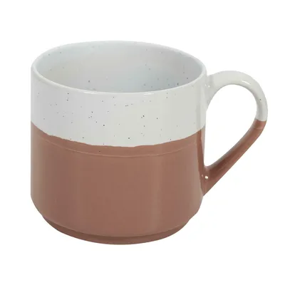 Kubek Jumelle MEBLIVA, Ceramika 330 ml - Różowy