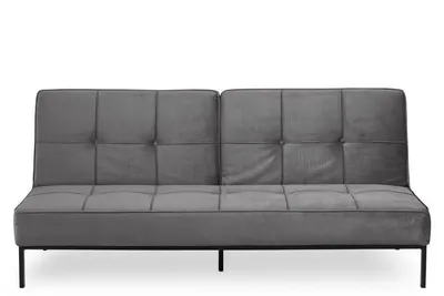 Sofa MEBLIVA Perugia VIC 3-OSOBOWA Rozkładana Welwet - Szary