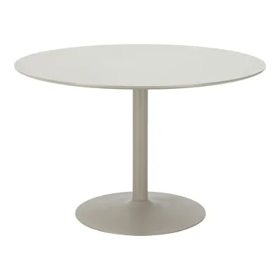 Stół MEBLIVA Riva Okrągły 120 cm Metal Nowoczesny - Piaskowy