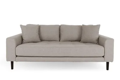 Sofa MEBLIVA Lido 2,5 Osobowa, Pianka Tapicerska, 180 cm - Beżowa