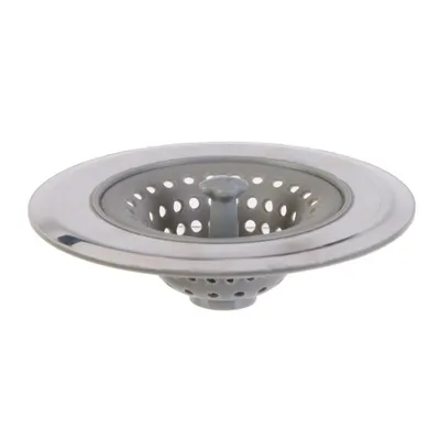 Sitko Do Zlewu MEBLIVA Silikonowe, Stal Nierdzewna 11 cm - Szare