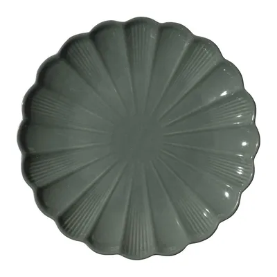 Talerz Obiadowy MEBLIVA Calista, Ceramika Szkliwiona 27 cm - Szary