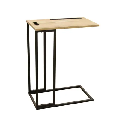Stolik Boczny MEBLIVA Stand, MDF Laminowany, Industrialny - Naturalny