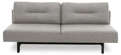 Sofa MEBLIVA Malling Rozkładana, Tkanina, Skandynawski - Szary Jasny